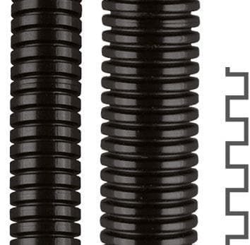 Tube flexible polyamide et raccords. Pour rétrofit et réparation. Plastique PP Noir. Bonne résistanc
