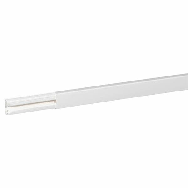 Moulure DLP section 32 x 12.5mm Blanc Ral 9010 - longueur 2,1m sans film protecteur