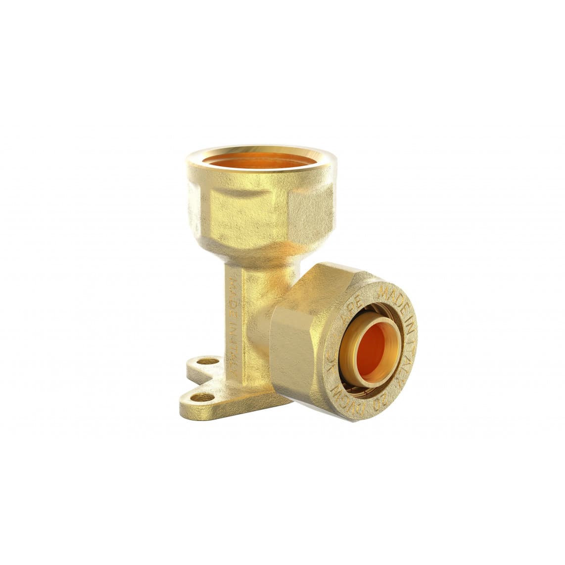 988909355 LT disque mural, vierge, 20 mm x 1/2" F, raccord à serrer pour tube multicouche