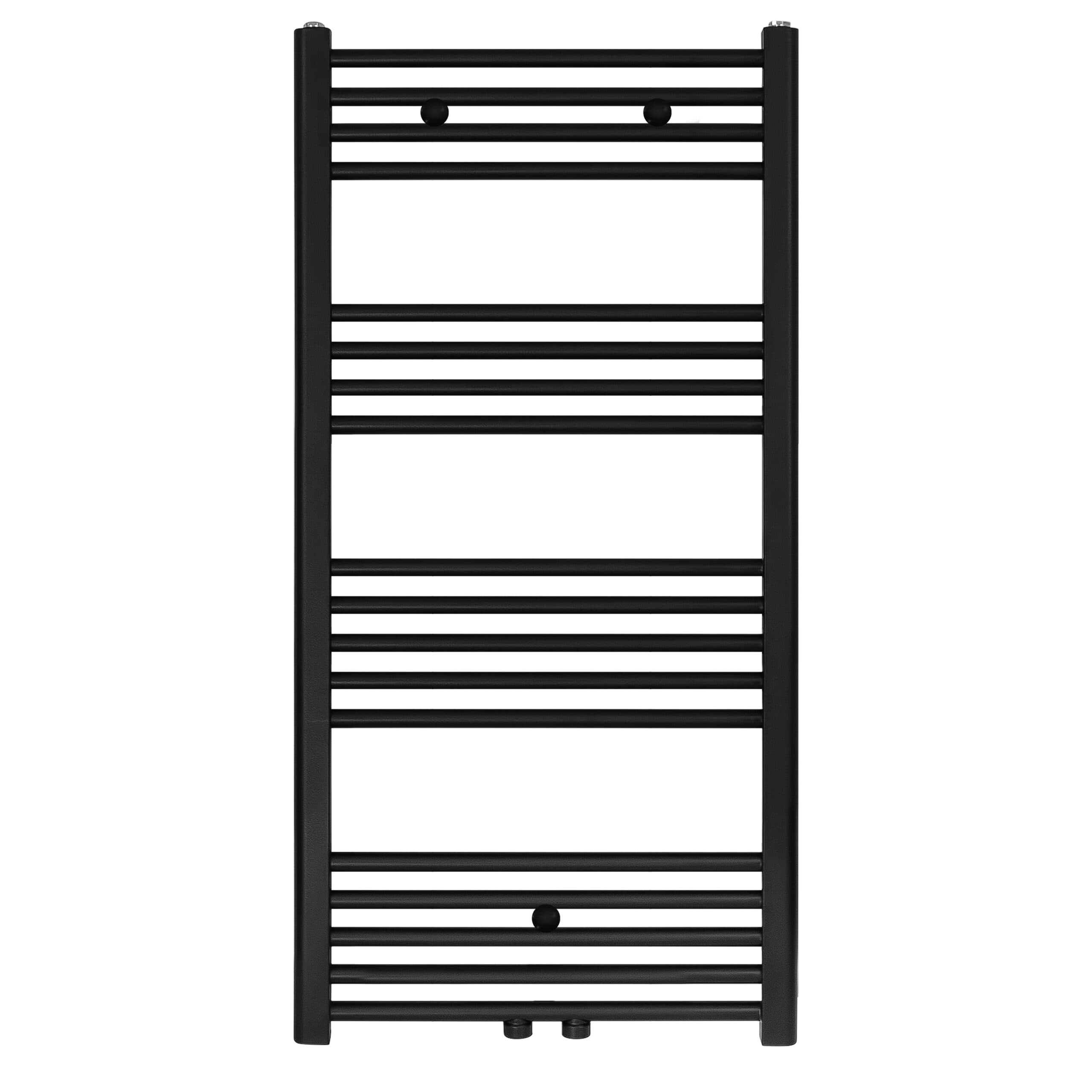 BELRAD SÈCHE-SERVIETTES - RACCORDEMENT GAUCHE-DROITE/CENTRAL - 558 WATT - 1100X600CM - NOIR MAT