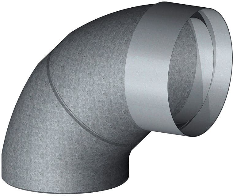 COUDE ISOLE POUR SYSTEME DE VENTILATION D 180-210MM 90°