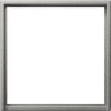 Cadre adaptateur avec découpe carrée pour appareils avec cache (50 x 50mm) Acier inoxydable (laqué)