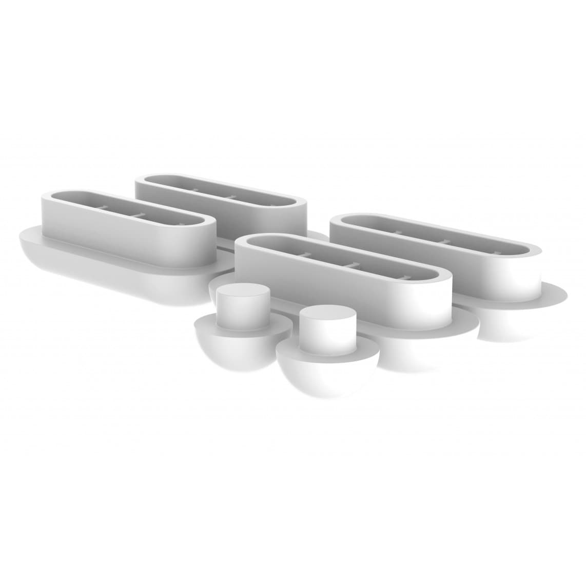 01988 Tampon pour abattant WC thermodurcissable, plastique blanc pour 82190