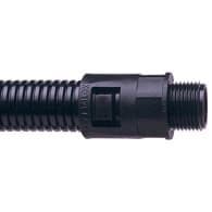 Presse étoupe M20 pour tube annelé - 16mm Gris livré avec contre écrou