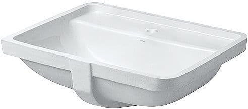 VASQUE A SOUS ENCASTRER STARCK 3 DURAVIT 490X365MM +TROU ROBINET/TROP-PLEIN BLANC