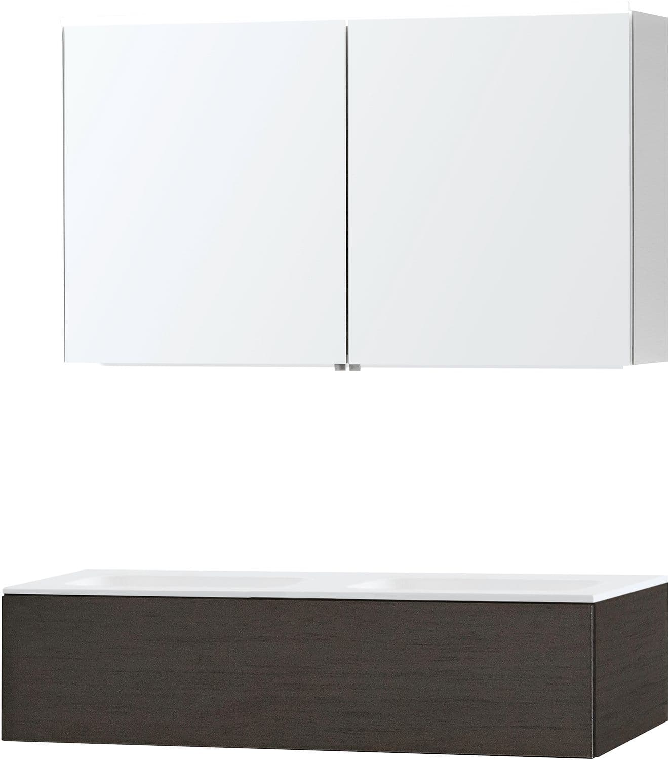MEUBLE PURO DUO WENGE 120 1 TIROIR SOLID MOLTO ARMOIRE TOILLETTE