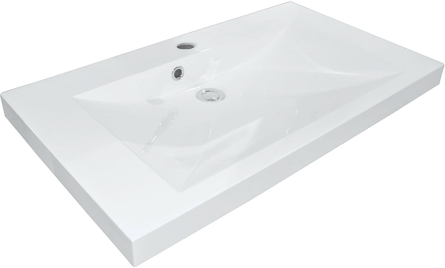 TABLET MARBRE ARTIFICIEL CITA 80X40,6 1 LAVABO BLANC