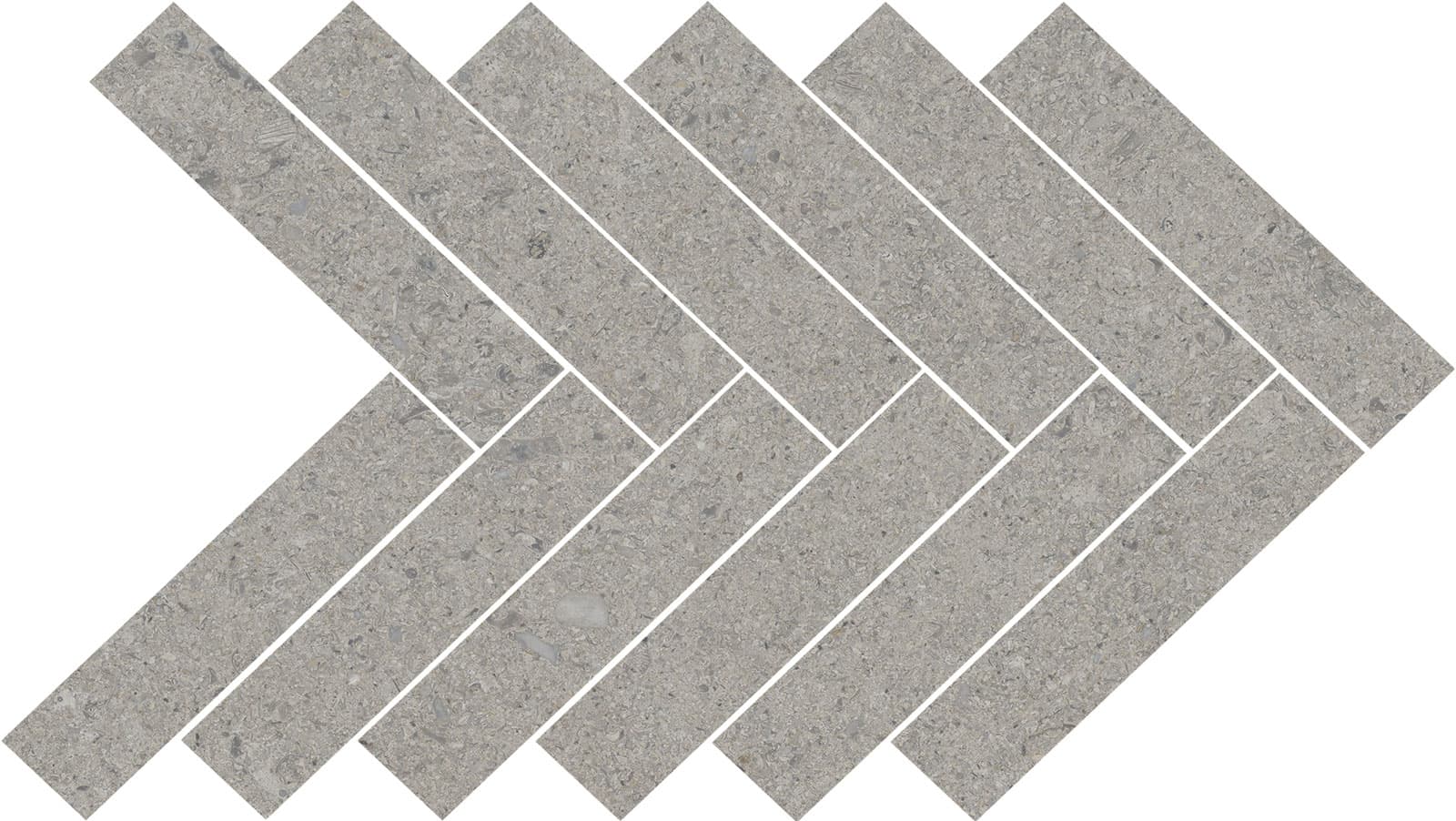 MOSAICO CALCARE SILVER 39X22 SP