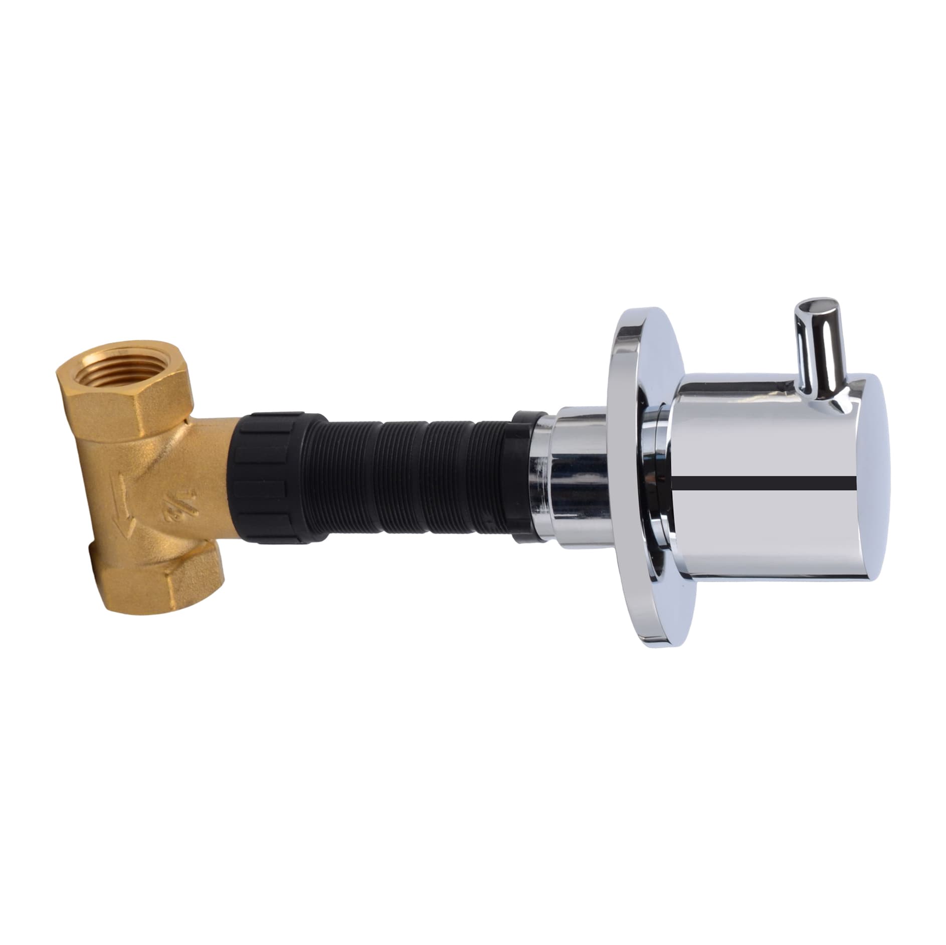 ALONI ROBINET D'ARRÊT – ENCASTRABLE – 1/2" X 1/2" – CHROME