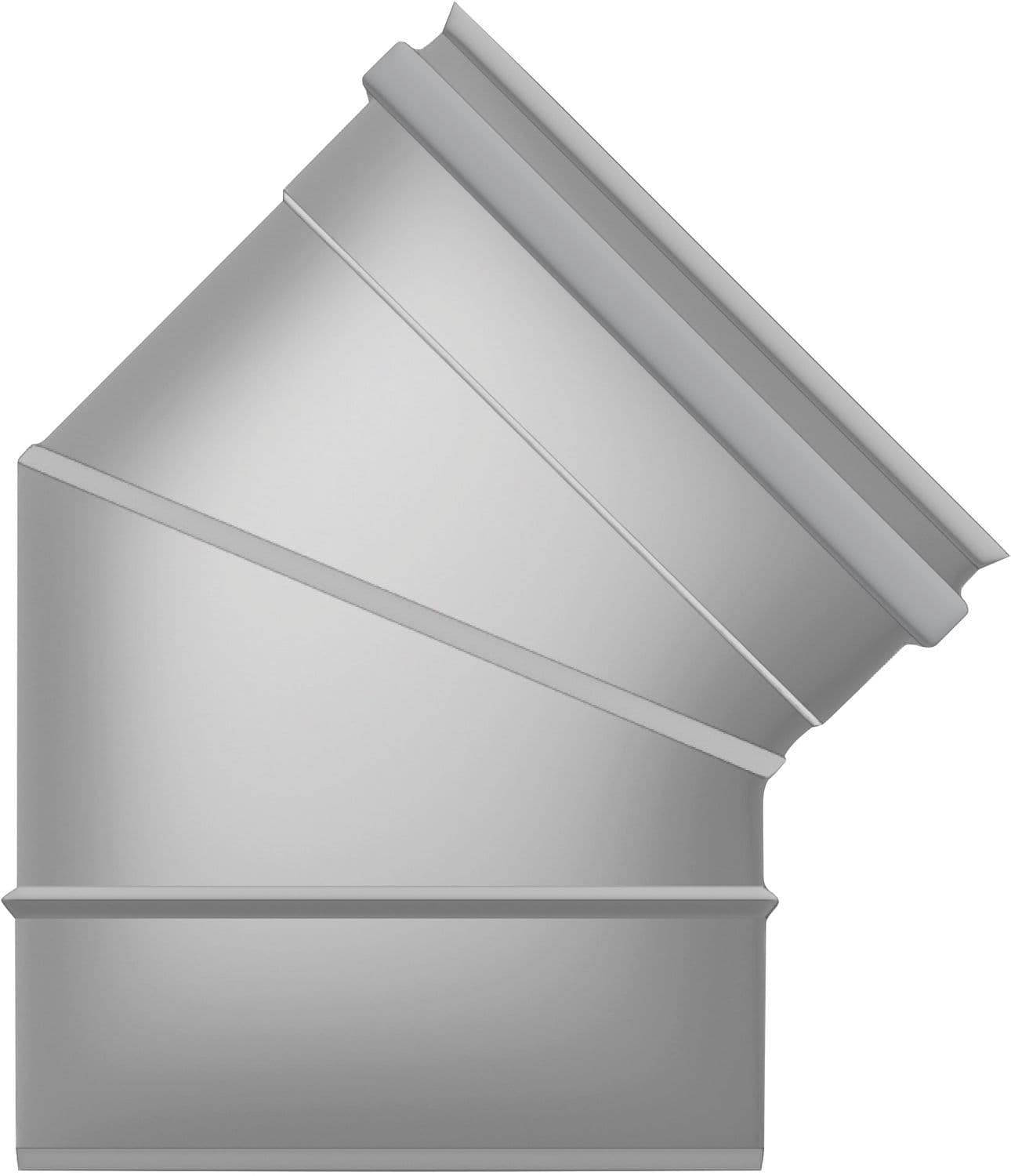 COUDE INOX REZNOR 45° DIAM. 80MM-MEB45