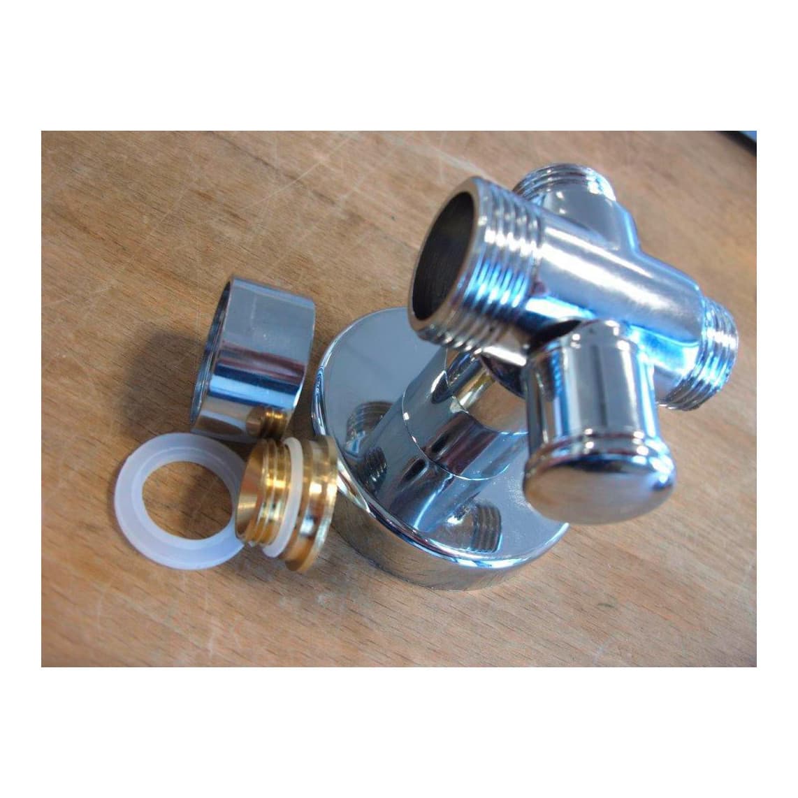 01999 Inverseur à bouton-poussoir, chromé, par ex. pour DX1000CACS