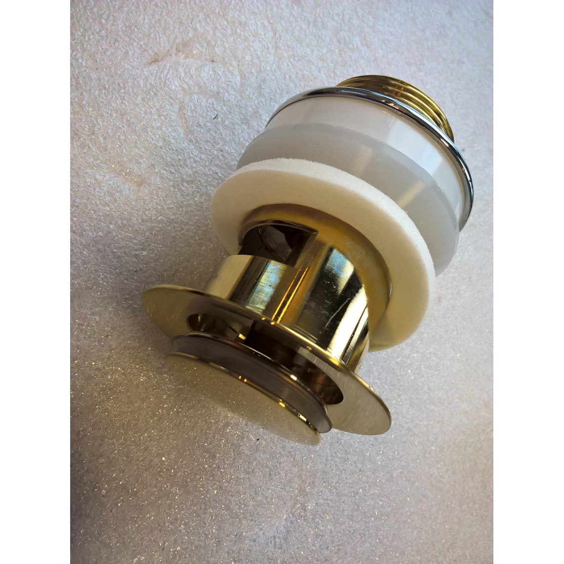 1202587 Presse excentrique avec trop-plein, zinc moulé sous pression, or mat, par ex. pour 33617