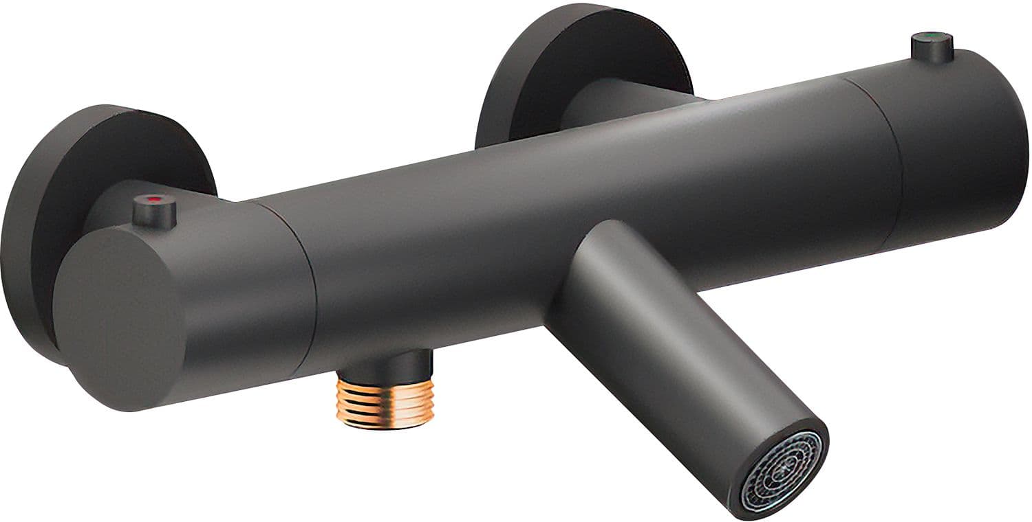 THERMOSTAT BAIN LIVE/VELIS NOBILI NU NOIR MAT