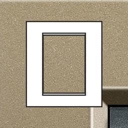 LivingLight - plaque rectangulaire 3 + 3 modules Square