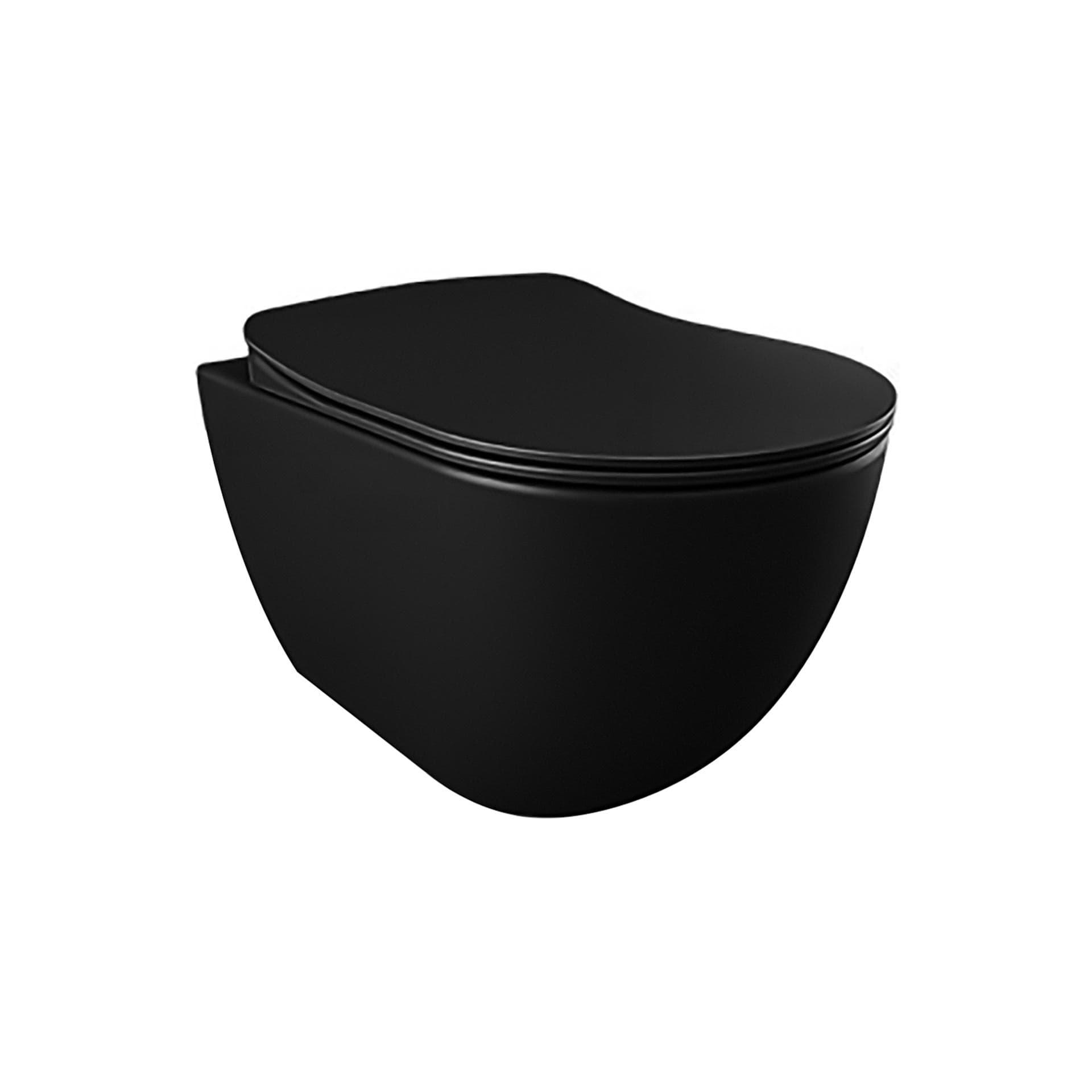 CREAVIT FREE WC SUSPENDU – SANS BRIDE – SANS ABATTANT – NOIR MAT