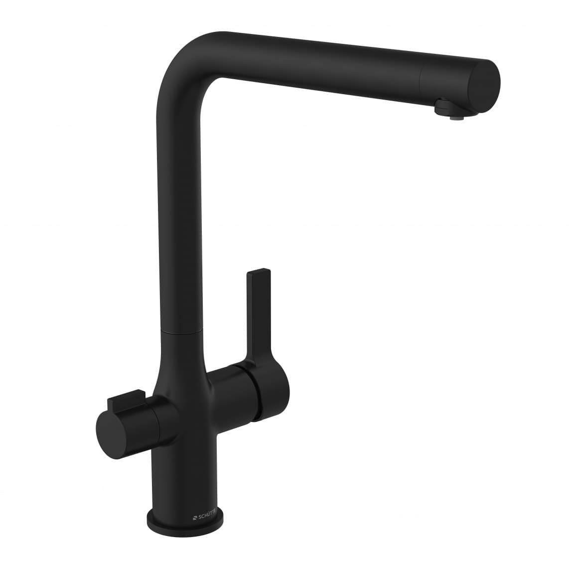 99860 AQUASTAR PRO Mitigeur pour eau potable avec système de filtration, noir mat