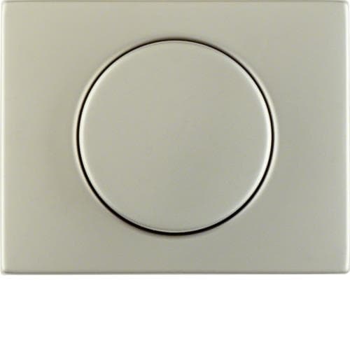 Enjoliveur avec bouton de réglage pour variateur rotatif Berker K.5 Inox
