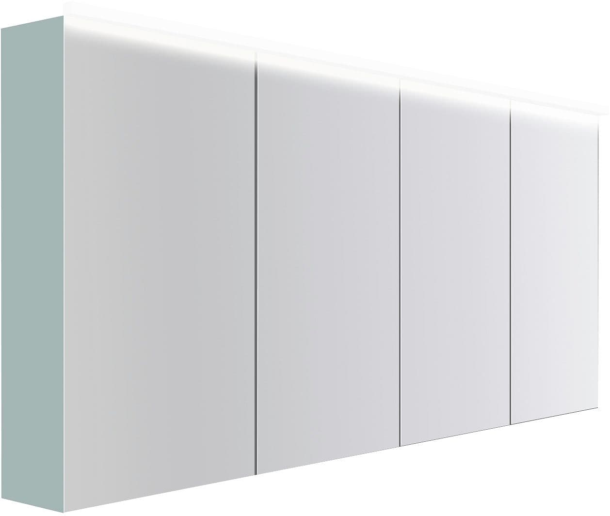 ARMOIRE TOILETTE COFFEE 4 PORTES 1800MM 4250K BLEU AZUR DOUX MAT