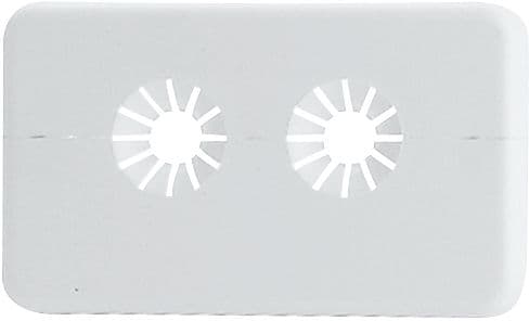 ROSACE DOUBLE 15-16MM BLANCHE 38MM