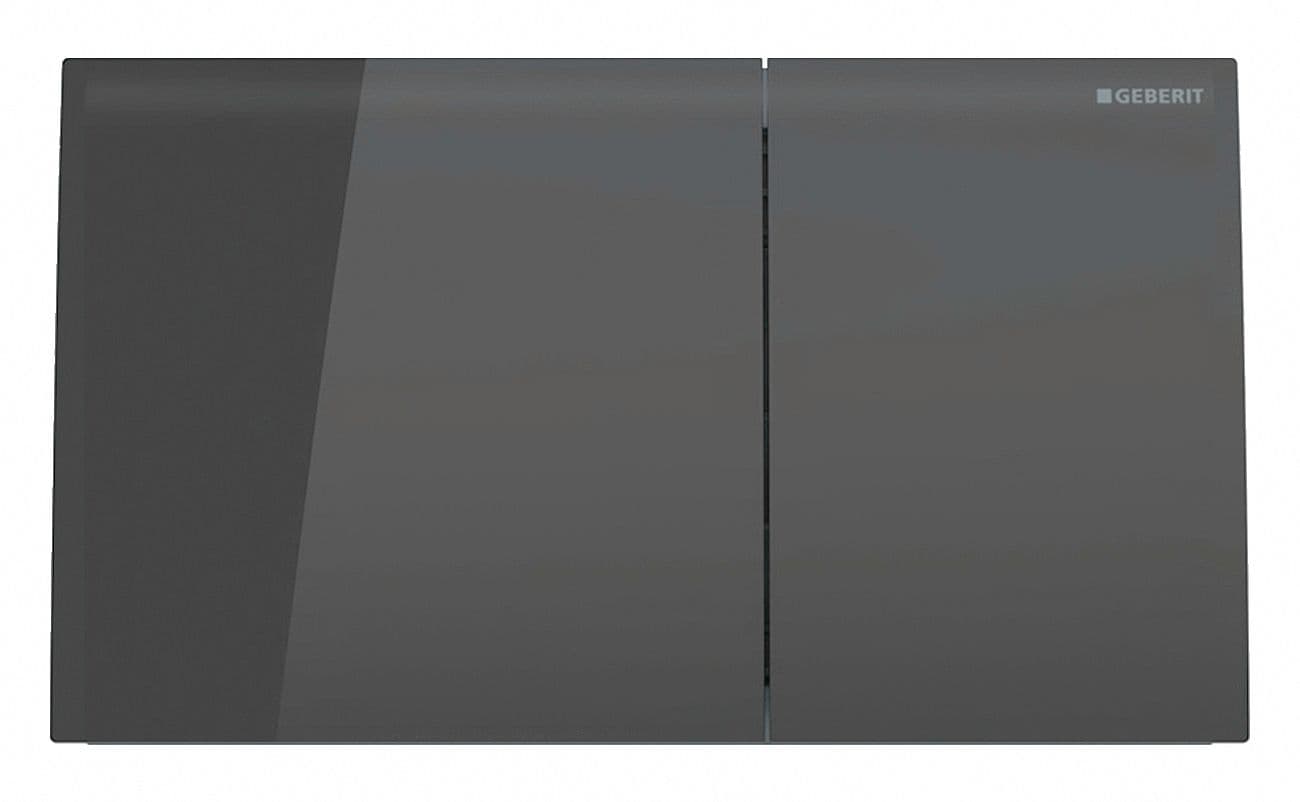 PLAQUE DE COMMANDE 2 TOUCHES SIGMA70 GEBERIT VERRE NOIR
