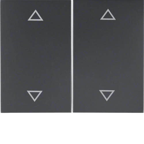 Touche avec symbole flèches Berker K.1 Anthracite, mat