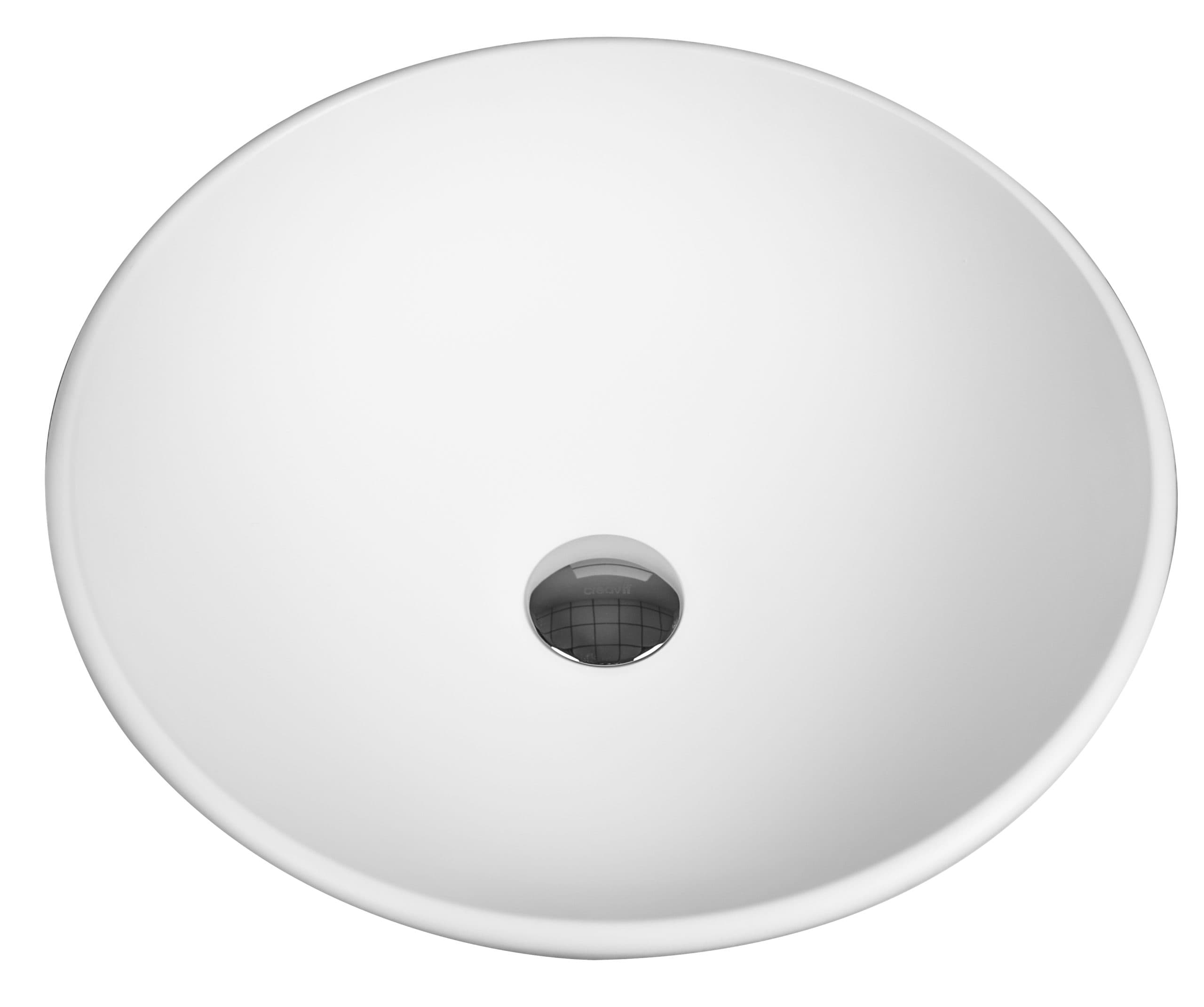 ALONI PER SOLID SURFACE VASQUE À POSER (42X14CM) - BLANC MAT