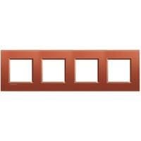 LivingLight - plaque rectangulaire 4 x 2 modules 71mm Brique