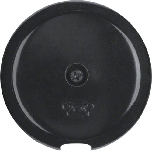 Enjoliveur pour sortie de câble Berker serie 1930 / Glas Noir, brillant
