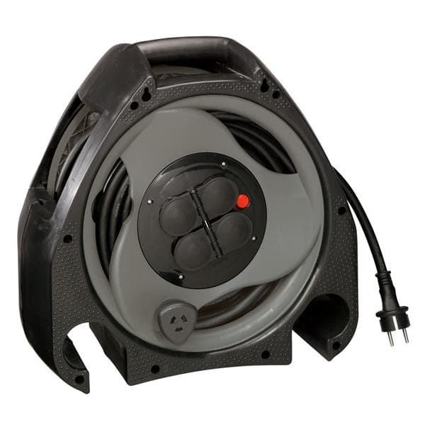 Enrouleur professionnel 4 x (2 pôles + T) 10 / 16A 250V IP44 - 50m - 3 x 1.5mm²