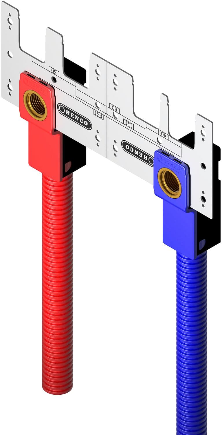 BOITE A ENCASTRER BLEU 1/2"F-20MM SERT SET10 HENCO