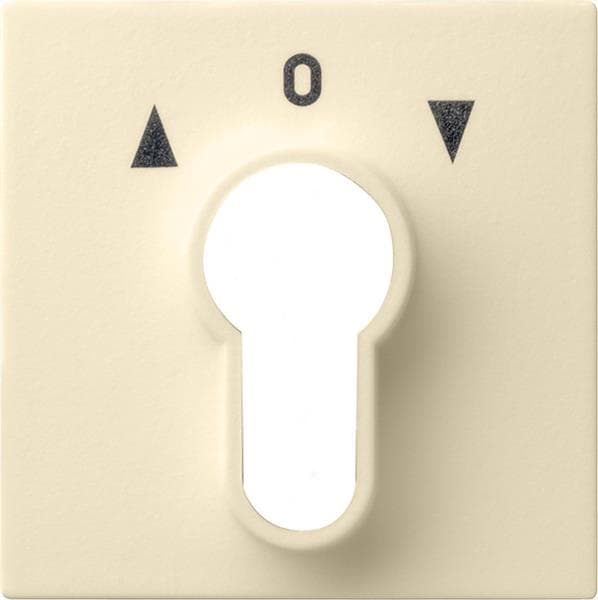 Cache pour interrupteur à clé et bouton-poussoir à clé Blanc crème brillant
