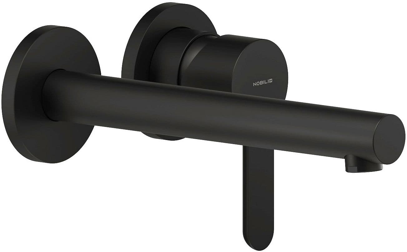 SET DE FINITION MITIGEUR LAVABO ABC NOBILI 200MM NOIR MAT