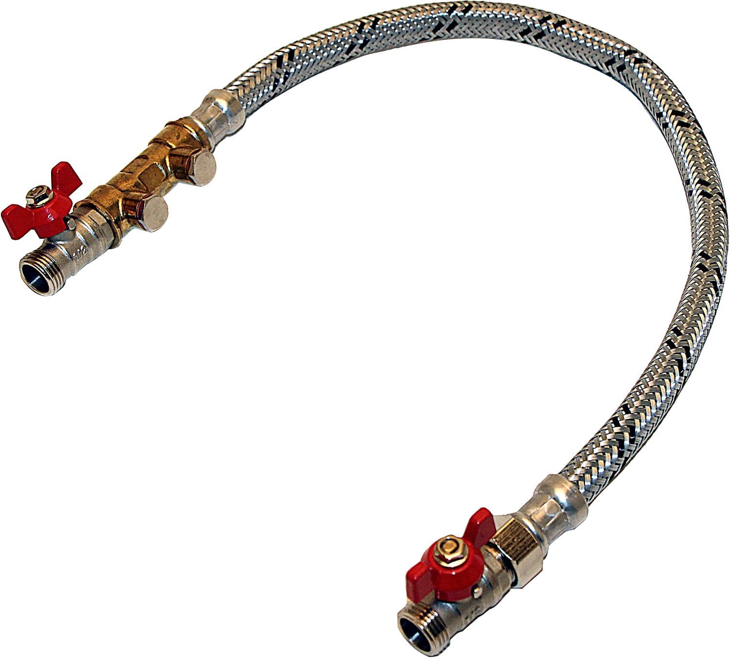 KIT DE REMPLISSAGE CC AVEC ROBINETS A BILLE 1/2"MM 60CM