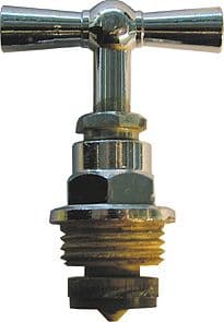 TETE DE ROBINET A MANETTE LAITON CHROME 1/2"