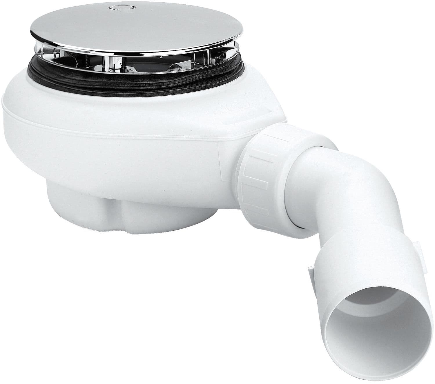 SIPH.DOUCHE VIEGA 8CM-90MM-38l/m CHR