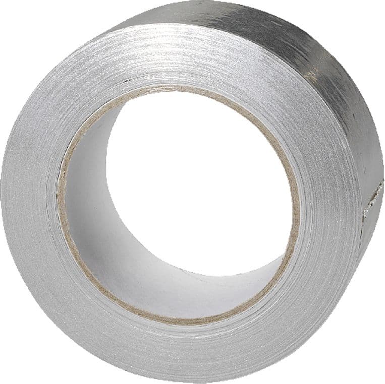 RUBAN ADHESIF ALU JITRA EVACUATION JUSQUE 50° LARGEUR 5CM ROULEAU 20M