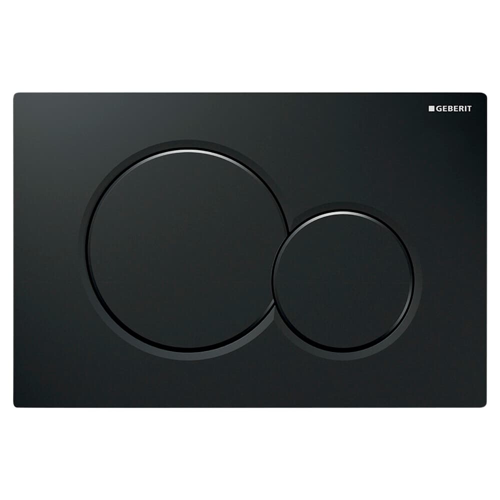 Geberit Sigma01 plaque de commande ronde noir
