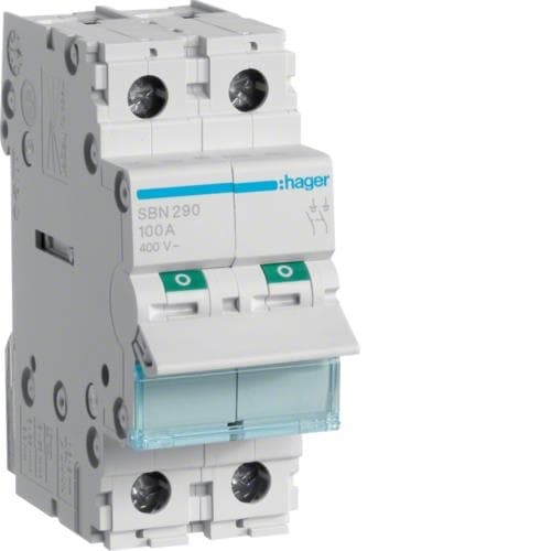 Interrupteur modulaire 2 pôles 100A