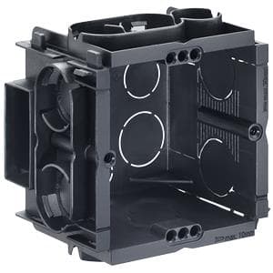 Boîte d'encastrement Q range profondeur 50mm 60 x 60 x 50mm avec 4 entrées de vis