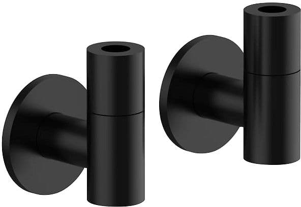 ROBINET D'ARRET EQUERRE AVEC FILTRE ICONA CLASSIC FANTINI NOIR MAT