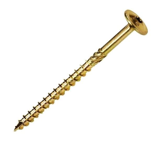 Vis 4.5 x 45mm à tête plate pour charpente en bois à empreinte TX25 Torx pointe autoperçante