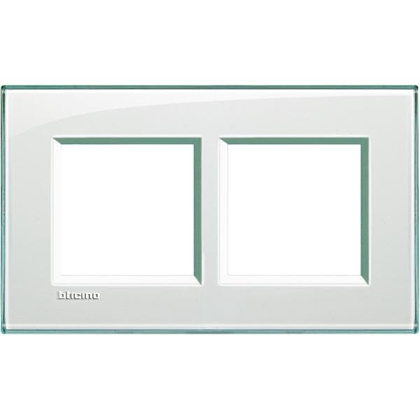 LivingLight - plaque rectangulaire 2 x 2 modules 57mm Aquamarine