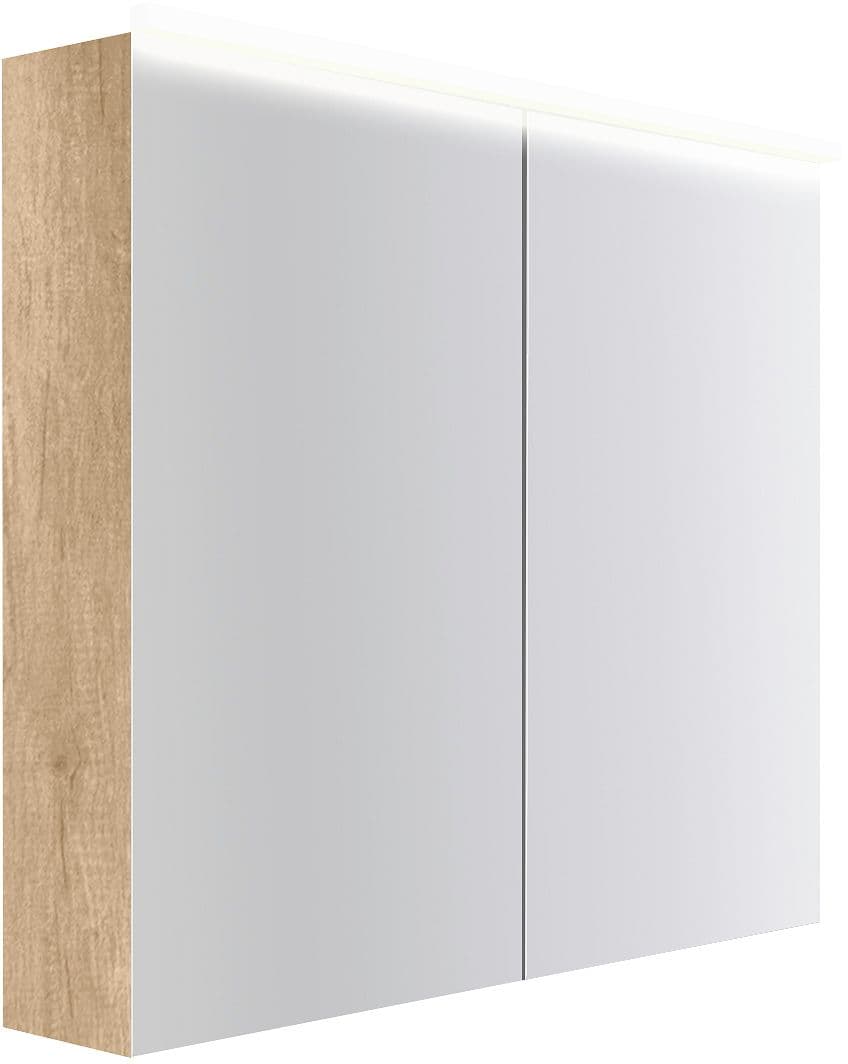 ARMOIRE TOILETTE COFFEE 2 PORTES 900MM 4250K CHENE DECOR CACHMIRE