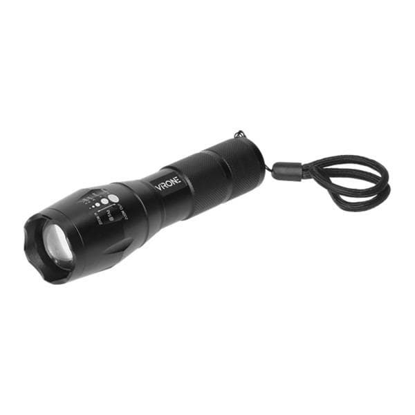 Lampe de poche Led CREE 10W avec zoom, 800lm, 3 x AAA, corps en Aluminium