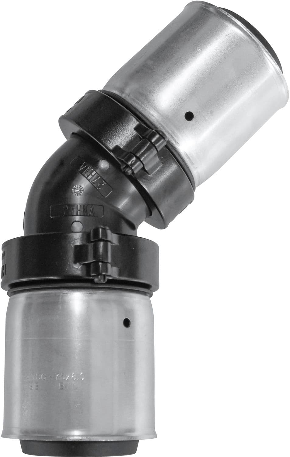 COUDE A SERTIR SYNTHETIQUE HENCO 45° 90-90MM