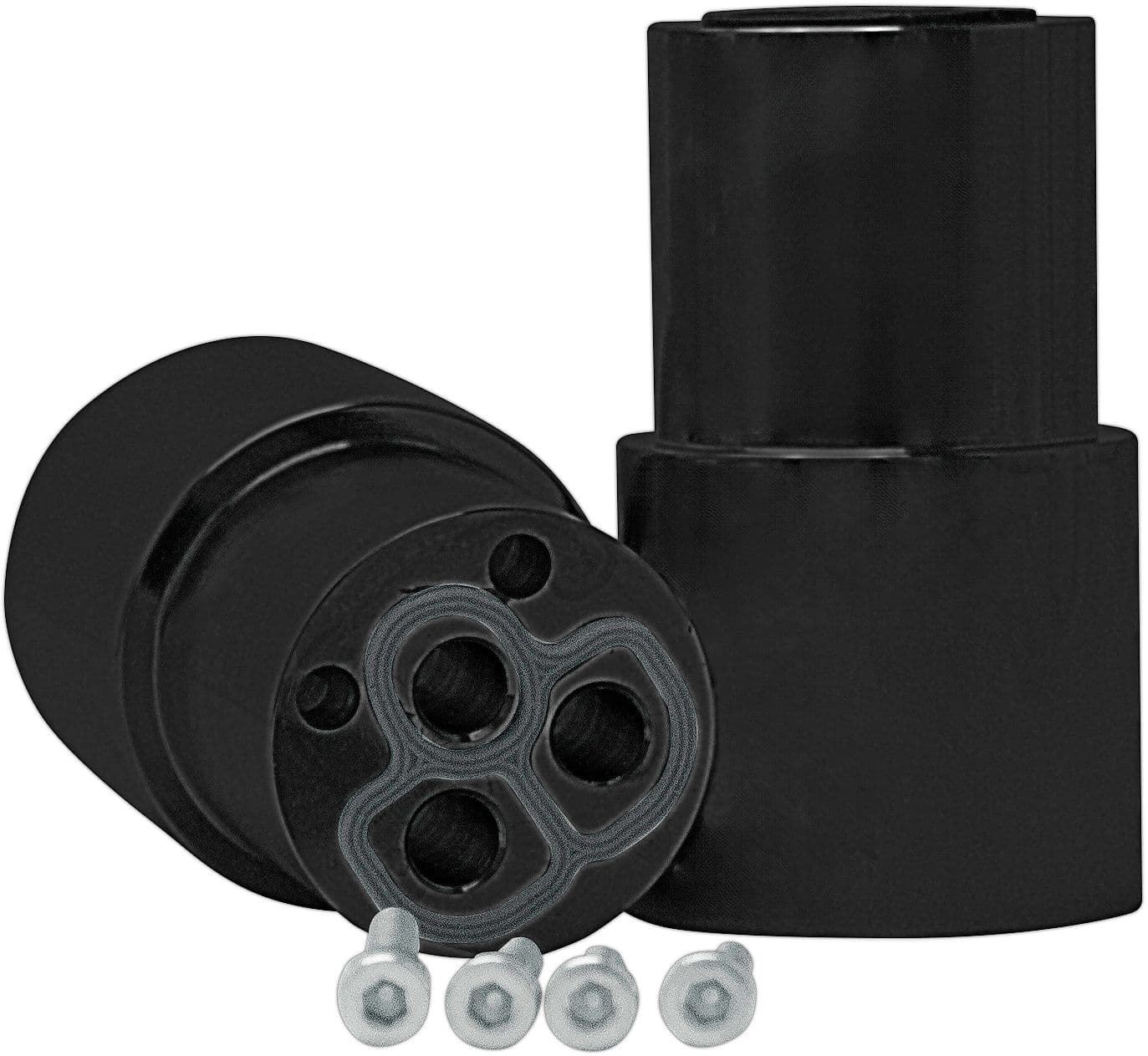 RALLONGE +35MM POUR 4TROUS ROBINET BAIN NOBILI NOIR MAT