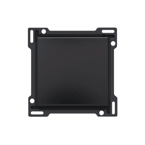 Set de finition pour interrupteur ou bouton-poussoir simple, couleur piano black coated