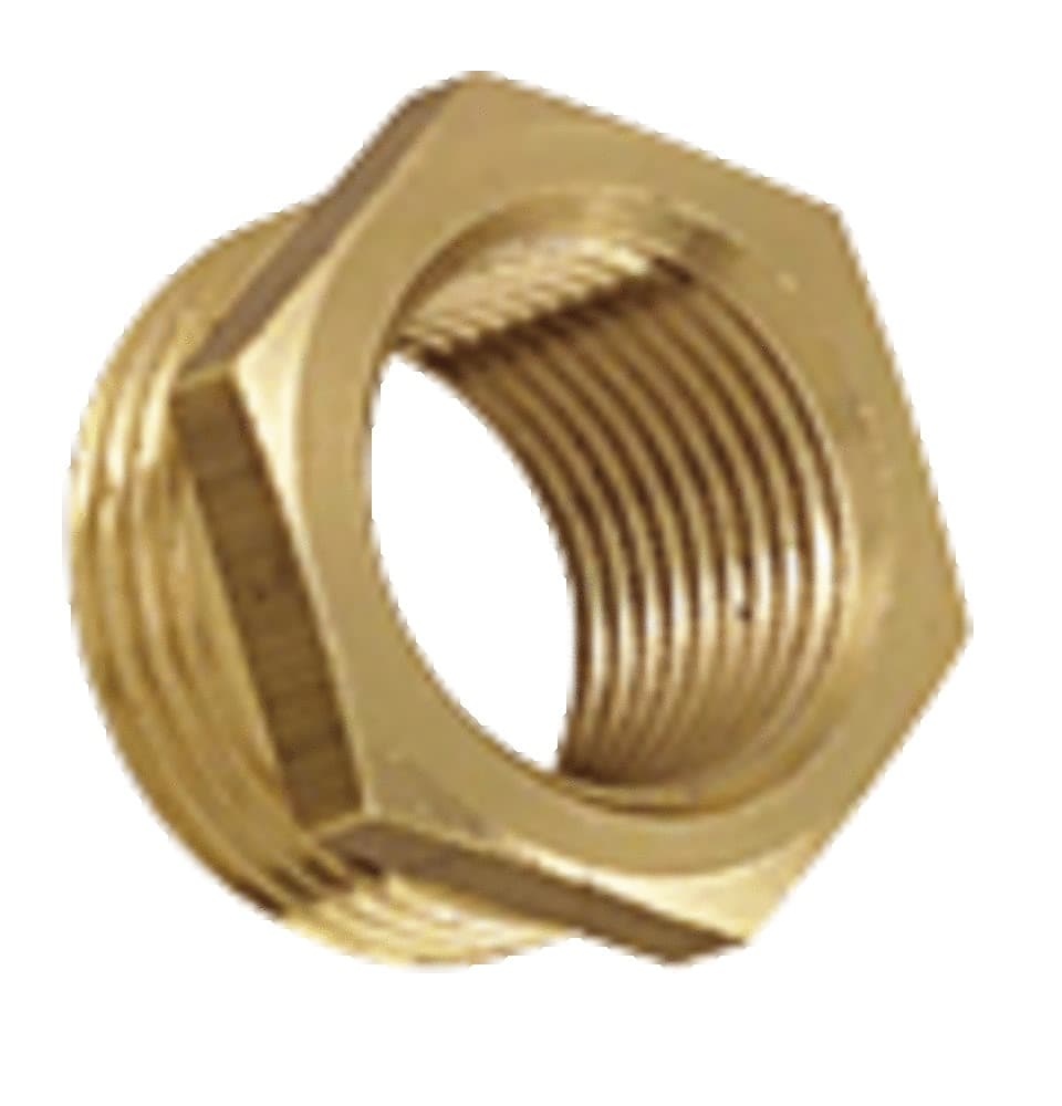 réduction 6 pans laiton alimentation tube cuivre 1/2"M x 1/8"F