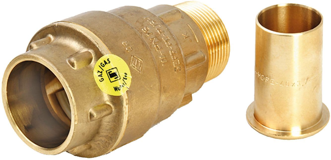 RACCORD GAZ PE-PUSH 1"M-32MM