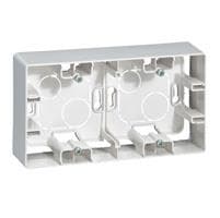 Niloé cadre saillie 2 pôles B lanc 159,5 x 88,5mm vertical / horizontal